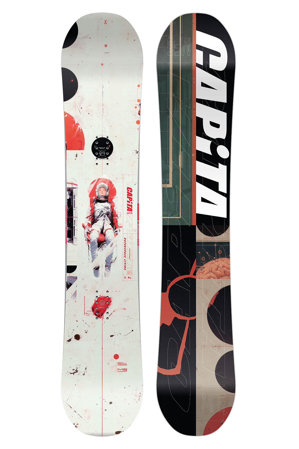 バートン レディース 24.5cm サプリーム Outerspace Living Snowboard - CAPiTA Capita 0 LIVING 1 CAPiTA