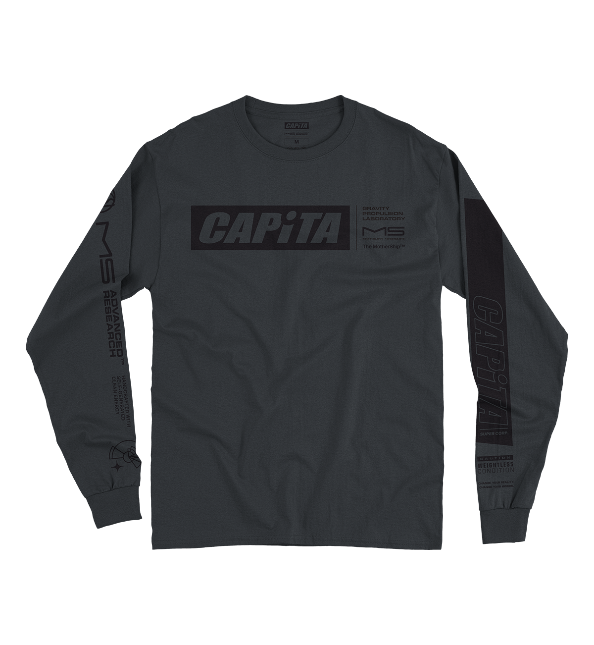 capita CAPiTA Mothership Long Sleeve Charcoal CAPiTA Snowboards